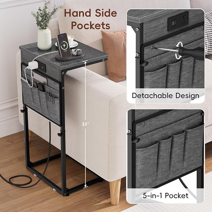 Vagusicc C-Shaped End Table Set of 2 - Image 6