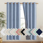 NICETOWN Stone Blue Vintage Linen 100% Blackout Curtains by NICETOWN