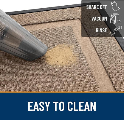 OLANLY Front Door Mat Outside 47x32, All-Season Heavy-Duty Rubber Doormat | - Image 5
