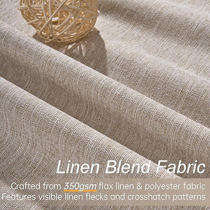 Linen Blackout Curtains 120 Inches Long - Image 2