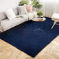 Ashler Faux Fur Rug, Ultra Soft Faux Rabbit Fur, Dark Blue Area Rugs, 6 x 9 by AshlerHomeDeco
