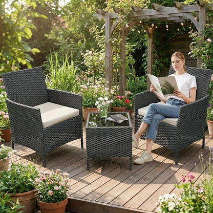 GarveeLife 3 Pieces Patio Furniture Set, Outdoor Furniture Sets - Image 7