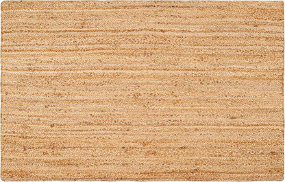 Hausattire Jute Braided Area Rug, 4x6 ft | 100% natural jute, hand woven - Image 3