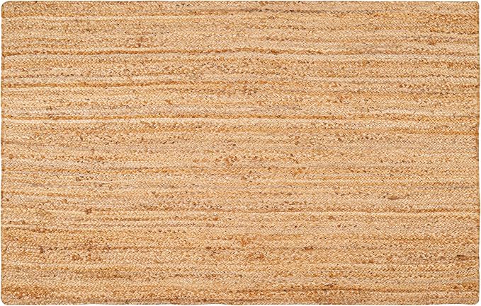 Hausattire Jute Braided Area Rug, 3x5 ft | 100% natural jute, hand woven - Image 3