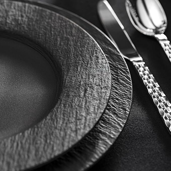 Villeroy & Boch Manufacture Rock Dinner Plate Set of 4 27x27x2cm