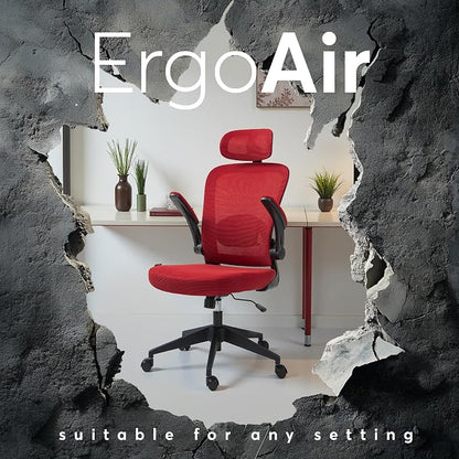 Oline ErgoAir Ergonomic Office Chair – Adjustable Lumbar Support, Flip-Up - Image 9