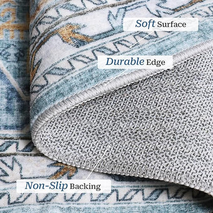 Madane Washable Runner Rugs 2x12 Long - Image 4