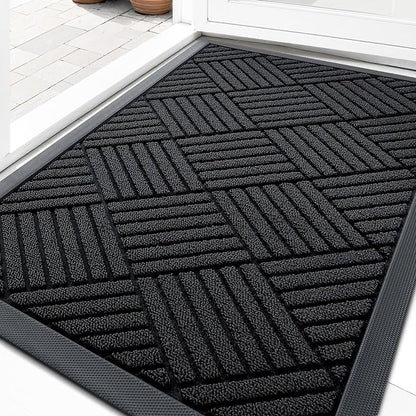OLANLY Front Door Mat Outside Entrance 33x21, Waterproof Heavy-Duty Doormat | by OLANLY