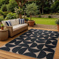 Lahome Semi Circle Easy Jute 5x7 Outdoor Rug, Geometric Washable Area Rug | by Lahome