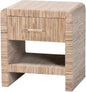 Bali & pari Callan Bohemian Woven Natural Grasscloth 1-Drawer Nightstand by balipari