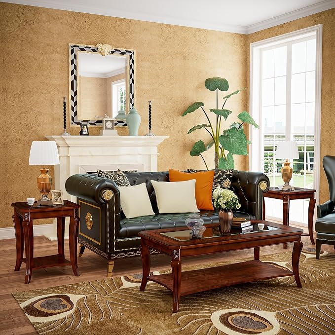 Rectangle Coffee Table for Living Room, Solid Wood Coffee Table - Image 4