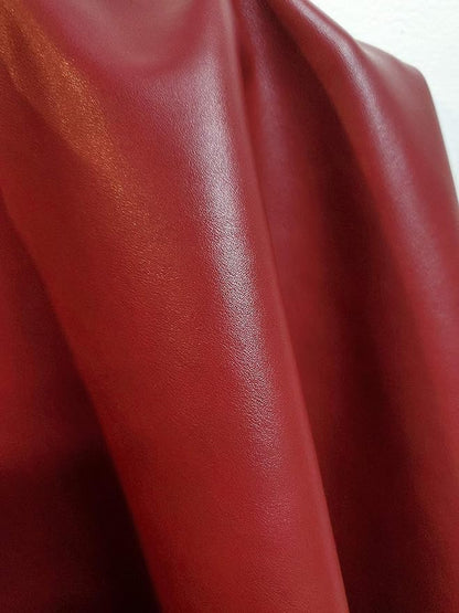 NAT Leathers | Burgundy Soft Faux Leather PU | 2 Yards Cut by The Yard | - Image 7