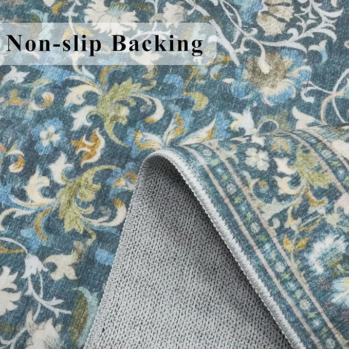 Washable Vintage 2x6 Bathroom Rugs: Soft Carpet - Image 4