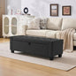 Huatean Home 43" Ottoman with Storage, Storage Ottoman Bench with Safety Hinge by huateanhome