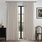 Linen Pleated Greyish Brown Curtains 96 Inches Long by PleatedDrapes