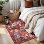 Red Floral Hallway Runner Rug 2x4 by WelcometoBabovid