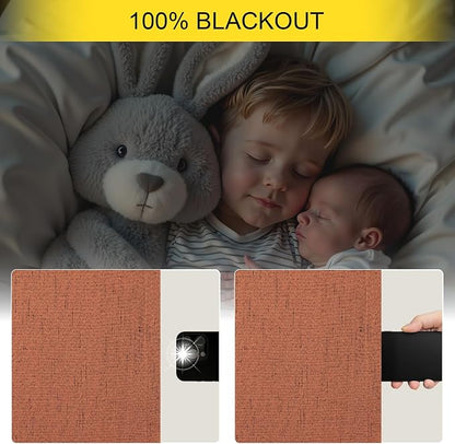 Terracotta Black Out Curtains 72 Inch Long Western Blackout Window Curtain & - Image 4