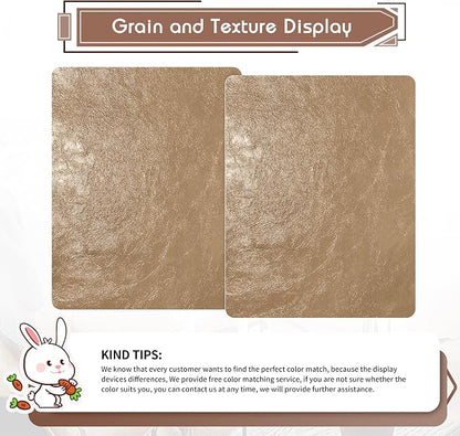 KING MOUNTAIN Leather Repair Patch, 2 Packs 9 x 11 Inches self Adhesive Leather - Image 2