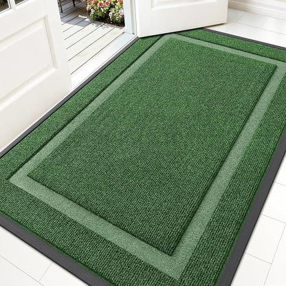 OLANLY Front Door Mat Outside 59x30, All-Season Heavy-Duty Rubber Doormat | by OLANLY