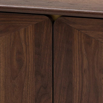 Baxton Studio Graceland Mid-Century Modern Transitional Walnut Brown Finished - Image 8