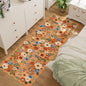 DUKINO 2.6x8 Runner Rug, Floral Washable Kitchen Rugs Non Slip, Stain Resistant by DUKINO