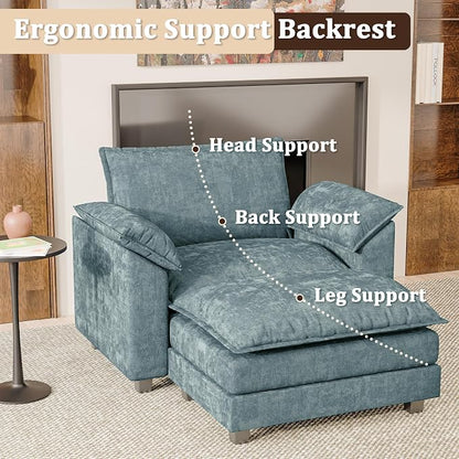 JUMMICO 40" Chaise Lounge Chair - Image 6