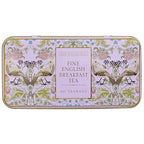 New English Teas Song Thrush and Berries Tea Tin in Pink with 40 English Breakfast Teabags