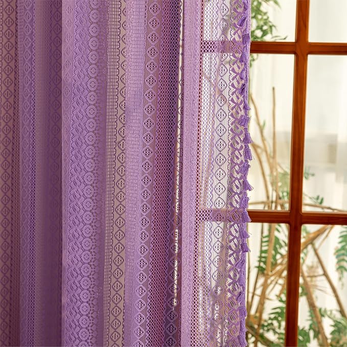 Sutuo Home Boho Curtains 2 Panels - Image 6