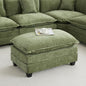 35‘’ Modern Chenille Cloud Sofa Ottoman, Rectangle Ottoman by WUTUTUEE