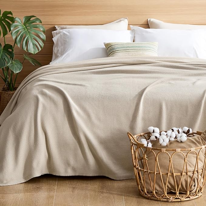 Bedsure GentleSoft 100% Cotton Large Blanket Oversized King - Image 4