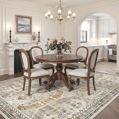 Madane 5x7 Area Rugs for Living Room, Non-Slip Washable Rug, Soft Low Pile - Image 3