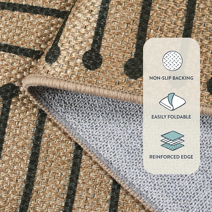 Lahome Neutral Outdoor Rug 5x7 - Image 5