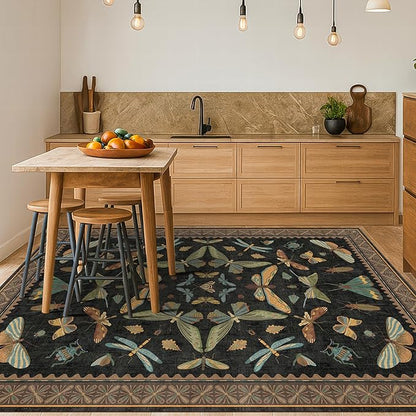 Washable 5x7 Black Rug for Living Room - Image 6