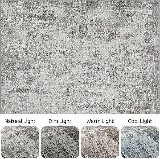 LOONGRUG 9x12 Area Rug Washable Large Neutral Modern Living Room Rugs | - Image 9