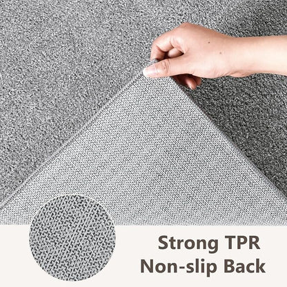 2x6 Grey Runner Rug Washable Non-Slip Soft - Image 5