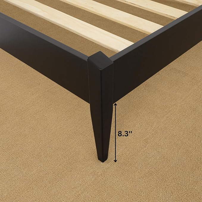 Bme Dinkee Queen Platform Bed Frame Wood 15 Inch - Image 10