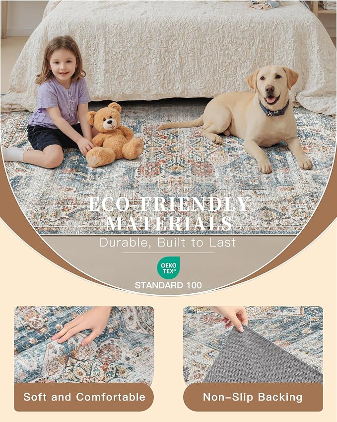 Madane Washable Runner Rug 2x6 Runners - Image 5