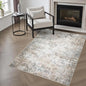 Area Rug Living Room: 3x5 Modern Washable Indoor Soft Carpet Brown | by FXRHLP