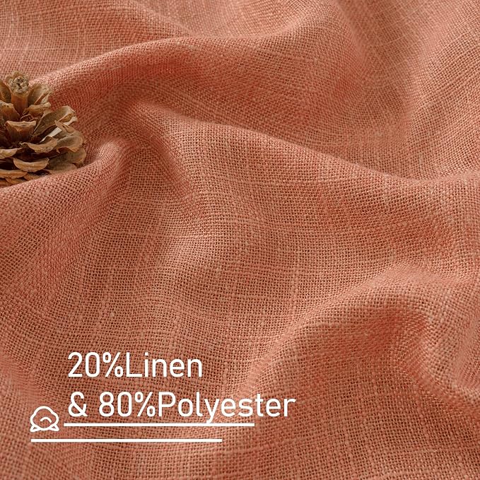 Light Filtering Linen Curtains 68 inches Long - Image 2