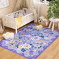 DUKINO 3x5 Area Rug, Floral Washable Rug by DUKINO