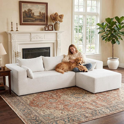 106" Cloud Sectional Boneless Couches - Image 7