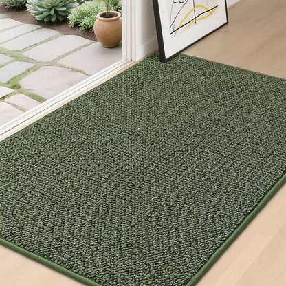 BEQHAUSE Dirt Trapper Door Mat 32" x 48", Non-Slip Washable Doormats, Low by BEQHAUSE