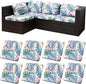 8Pcs Patio Cushion Covers, Outdoor Stretch Cushion Covers, Washable | Stretch by Unknown