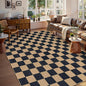 Lahome Checkered Easy Jute Living Room Rug, 8x10 Outdoor Rugs Washable | by Lahome