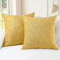 CaliTime Decorative Couch Throw Pillow Covers 18 X 18 Inches Gold | Pack of 2 by CaliTime