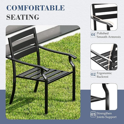 HOMREST 5 Piece Outdoor Patio Dining Set - Image 8