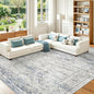 8x10 Area Rugs for Living Room, Large Washable Rug, Dining Room, Low Pile by Restydon