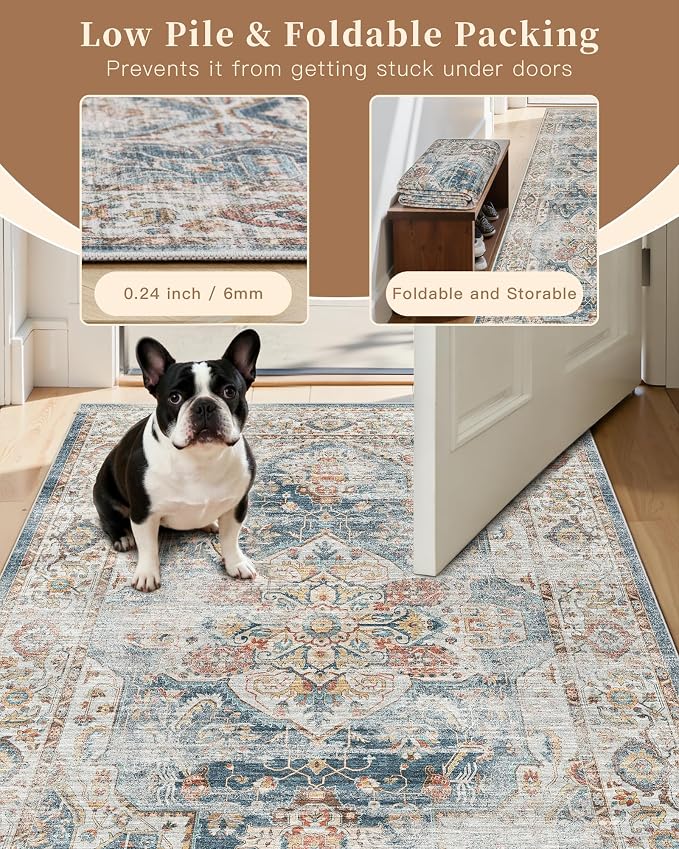 Madane Washable Runner Rug 2x6 Runners - Image 6
