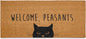 Welcome Peasants Door Mat Large 48x24 Inch, Pvc Backing, Dirt Scraper, by MainEventUSA