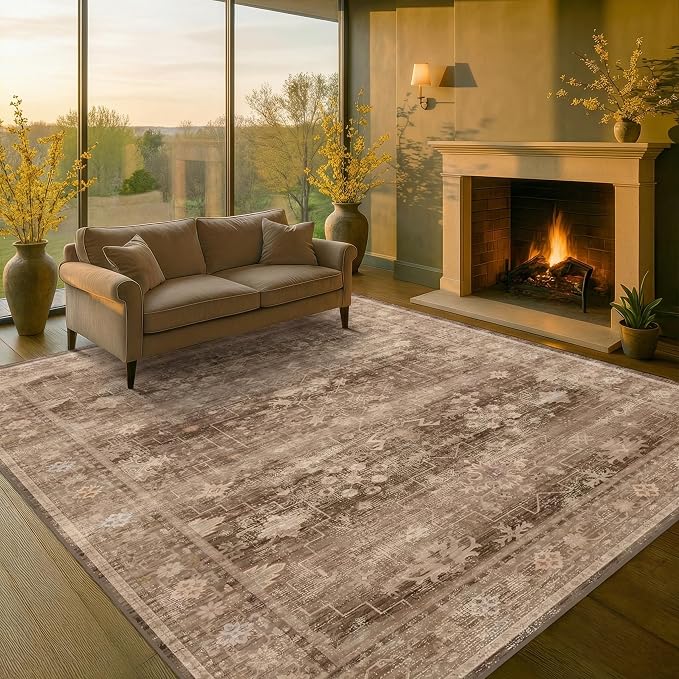 Brown 9x12 Living Room Rug - Image 9